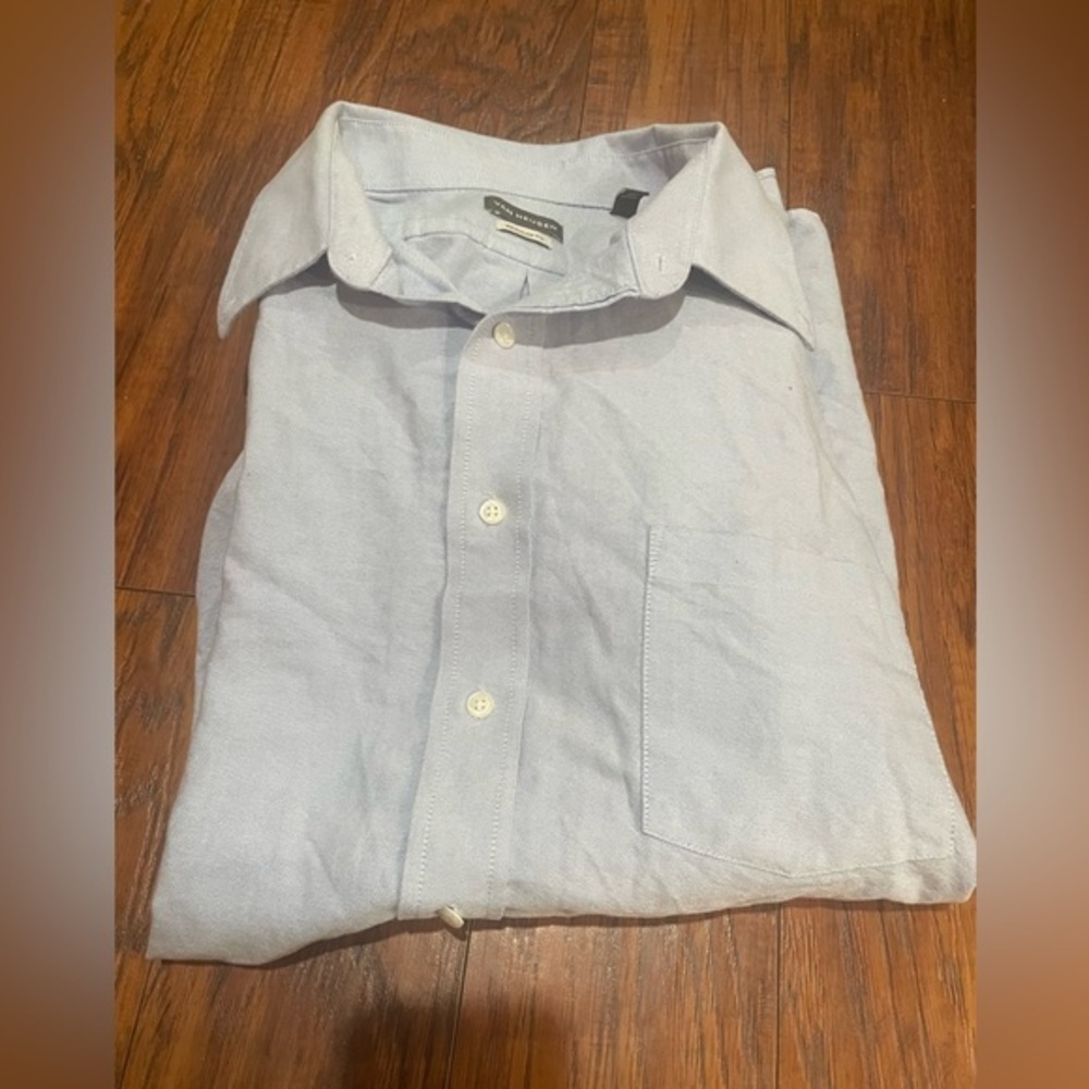Van Heusen Regular Fit XL Long Sleeve Blue Shirt